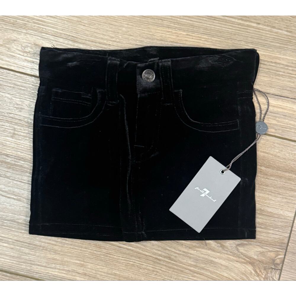 7 for All Mankind Girls Velvet Skirt Adjustable waist Size 2T NWT Bin AA17
